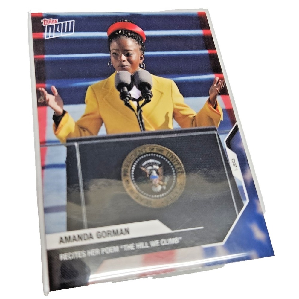 2020 TOPPS NOW ELECTION #20 AMANDA GORMAN